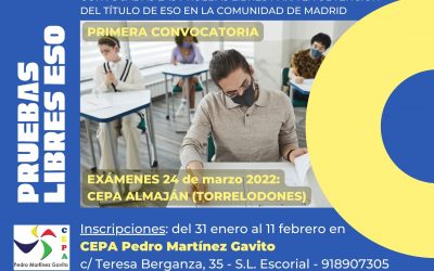 Convocadas las pruebas libres para la obtención del título de ESO en la Comunidad de Madrid